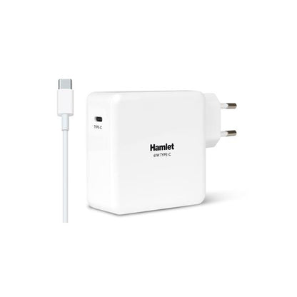 Hamlet 61W Type-C Charger Universal Notebook Power Supply White [XPWNB65TC]