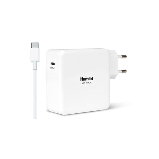 Hamlet 61W Type-C Charger alimentatore universale per notebook bianco [XPWNB65TC]