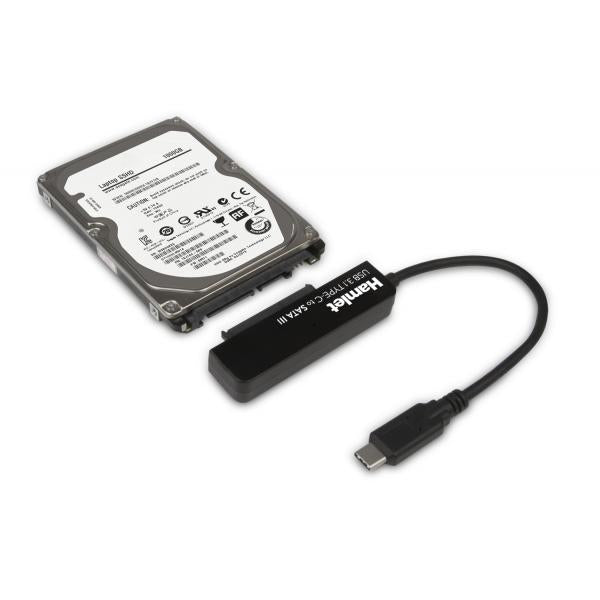 Adaptador Hamlet USB 3.1 Type-C a SATA III para conectar discos duros o unidades SSD con Serial ATA [XADTC-SATA]