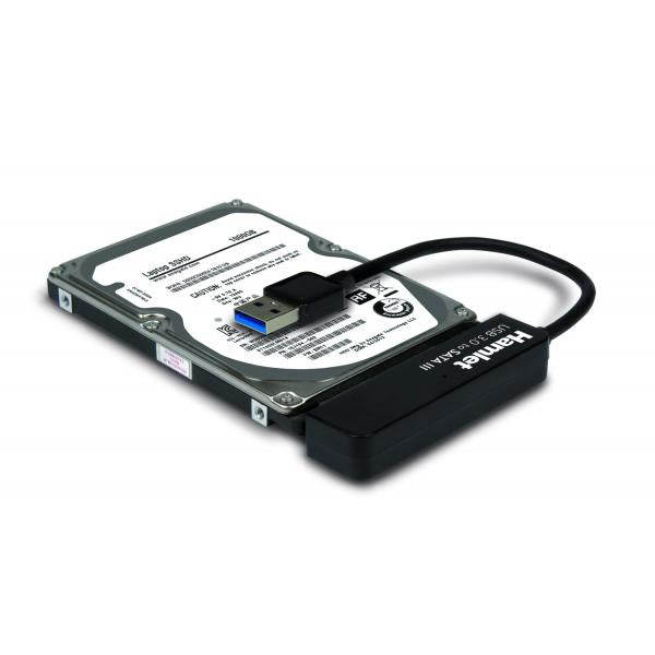 Hamlet Adattatore USB 3.0 to SATA III per collegare hard disk p SSD a pc [XADU3SATA]