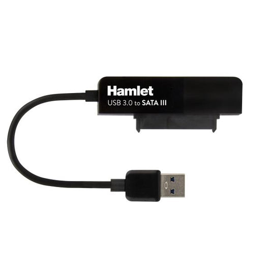 Hamlet Adattatore USB 3.0 to SATA III per collegare hard disk p SSD a pc [XADU3SATA]