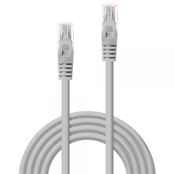 LINDY PATCH NETWORK CABLE CAT.5E U/UTP 2MT RJ45 CONNECTOR GRAY 10 YEARS WARRANTY [48363]