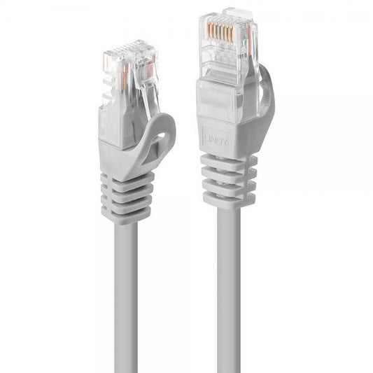 LINDY PATCH NETWORK CABLE CAT.5E U/UTP 2MT RJ45 CONNECTOR GRAY 10 YEARS WARRANTY [48363]