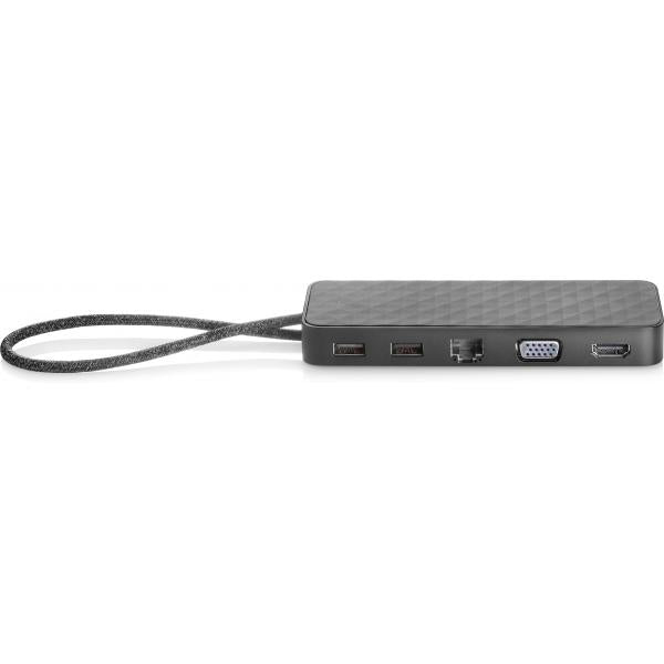 HP USB-C MINI Dock Pass-Through Charging/USB-C/HDMI/VGA/RJ45 [1PM64AA#AC3-D1]