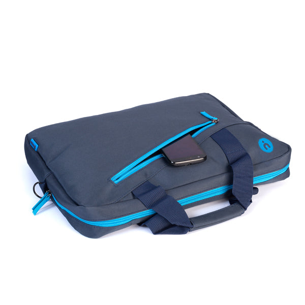 NGS 15.6" NOTEBOOK BAG WITH EXTERNAL POCKETS - BLUE [GINGERBLU]