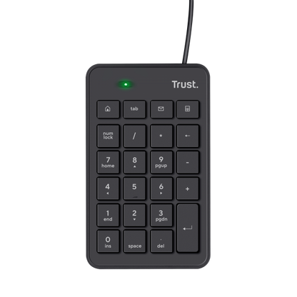 Trust 22221 numeric keypad Notebook/PC USB Black [22221]