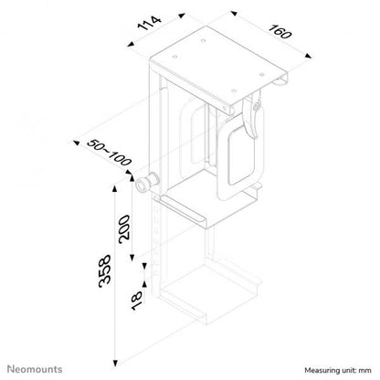 Neomounts Supporto da scrivania per PC [CPU-D075BLACK]