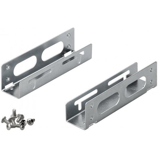 COPPIA FRAME UNIVERSALE IN METALLO CON VITI HD 3,5 PER MONTAGGIO SU ALLOGGIAMENTI 5.25 [LP240]