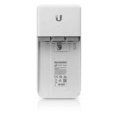 Ubiquiti Networks NanoSwitch - 24W PoE Supply - Outdoor - White [N-SW]