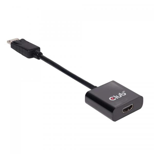 CLUB3D DISPLAY PORT 1.2 MALE TO HDMI 2.0 FEMALE 4K 60HZ UHD/ 3D ACTIVE ADAPTER [CAC-2070]