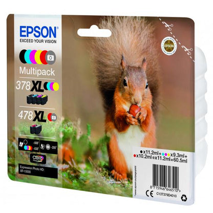 Epson Squirrel Multipack 6-colours 378XL / 478XL Claria Photo HD Ink [C13T379D4010]