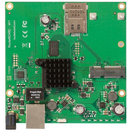 MikroTik, RBM11G, RouterBoard M11G with Dual Core 800MHz CPU, 256MB RAM, 1x Gbit LAN, 1x miniPCI, e, RouterOS L4 RBM11G [RBM11G]