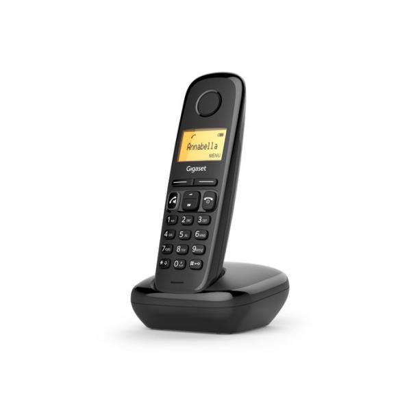 Gigaset A 270 Black - Telefono DECTcon base analogica S30852-H2812-K101 [S30852-H2812-K101]