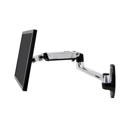 Ergotron LX WALL MOUNT - POLISHED ALUMINIUM - MAX 24 INCH - MAX WEIGHT 9.1KG [45-243-026]