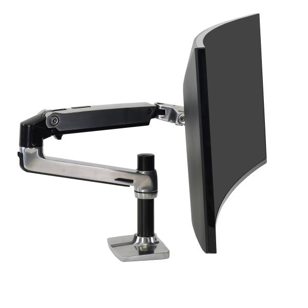 Ergotron LX Desk Monitor Arm - 1 Monitor - max 34 inch - Polished Aluminum [45-241-026]