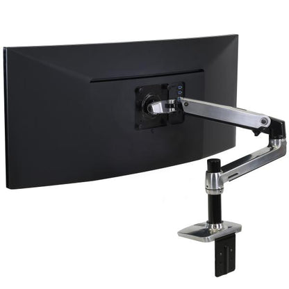 Ergotron LX Desk Monitor Arm - 1 Monitor - max 34 inch - Polished Aluminum [45-241-026]