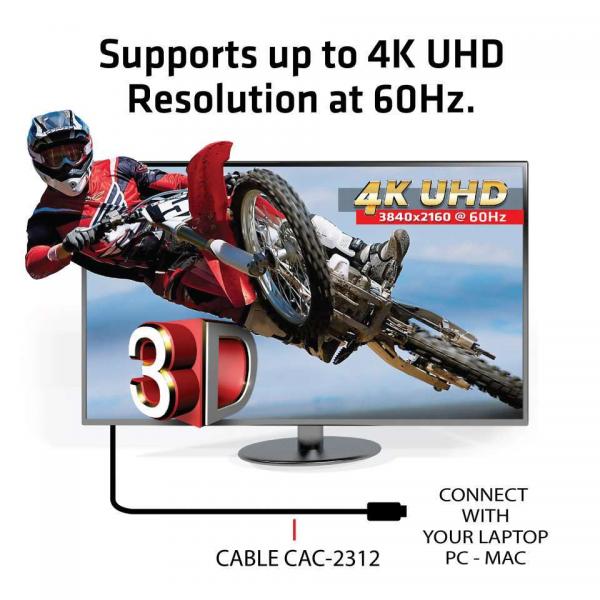 CLUB3D CAVO HDMI 2.0 MALE TO HDMI 2.0 MALE HIGH SPEED 4K60HZ UHD - 5M/16,4FT [CAC-2312]