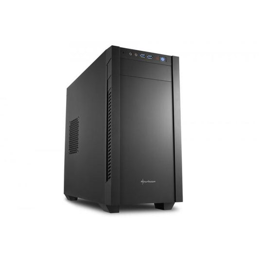 SHARKOON CASE S1000 MINI TOWER MICRO-ATX/MINI ITX, 4 SLOT, 2XUSB 3,0, 1X120 FRON 1X120 REAR, COLORE NERO [S1000]