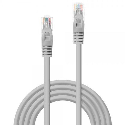 LINDY CAT.5E U/UTP NETWORK PATCH CABLE 3 MT UNSHIELDED RJ-45 CONNECTOR GRAY 10 YEARS WARRANTY [48364]