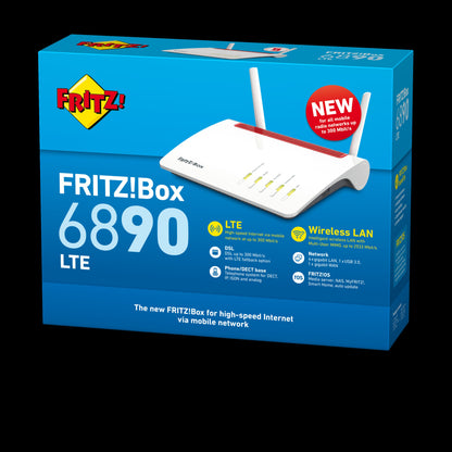 AVM FRITZ! FRITZ!BOX 6890 AC+N 2533 ADSL/VDSL/LTE 4G INTERNATIONAL ROUTER [20002818]