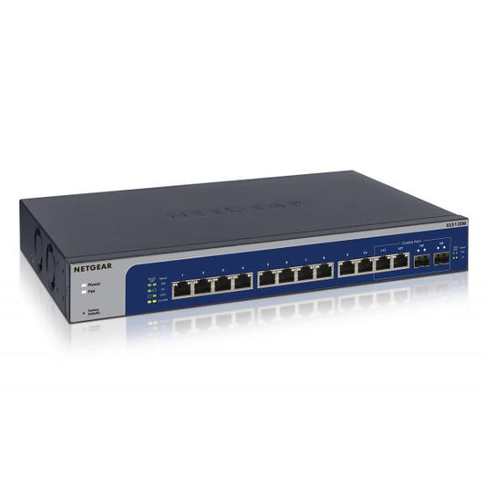 Netgear XS512EM Managed L2 10G Ethernet (100/1000/10000) Blue, Gray 1U [XS512EM-100EUS] 