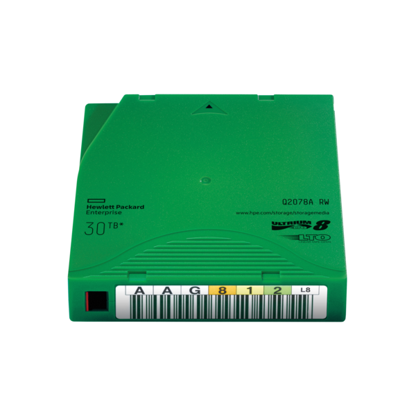 HPE LTO-8 Ultrium 30TB RW Data Cartridge Nastro dati vuoto 12 TB 1,27 cm [Q2078A]