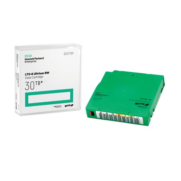 HPE LTO-8 Ultrium 30TB RW Data Cartridge Nastro dati vuoto 12 TB 1,27 cm [Q2078A]