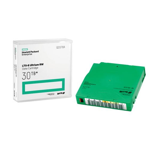 HPE LTO-8 Ultrium 30TB RW Data Cartridge Nastro dati vuoto 12 TB 1,26 cm [Q2078A]