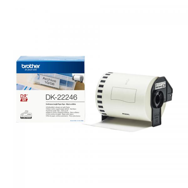 Brother DK-22246 nastro per etichettatrice Nero su bianco [DK22246]