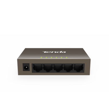 TENDA SWITCH 5 PORTE LAN 10/100, IEEE 802.3/U/X, SWITCHING 1.0GBPS, MAC ADDRESS TABLE 1K [TEF1005D]