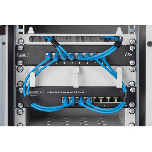 Conmutador PoE Digitus Gigabit Ethernet PoE de 8 puertos - 10 pulgadas - Presupuesto PoE de 80 W [DN-95317]