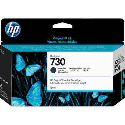 HP Cartuccia di inchiostro nero opaco DesignJet 730 da 130 ml [P2V65A]