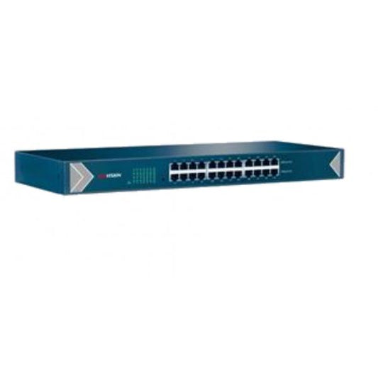 Hikvision DS-3E0524-E switch di rete Non gestito L2 Gigabit Ethernet (10/100/1000) 1U Nero, Blu [DS-3E0524-E]