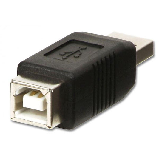 Lindy 71231 adattatore per inversione del genere dei cavi USB A USB B Nero [LINDY71231]