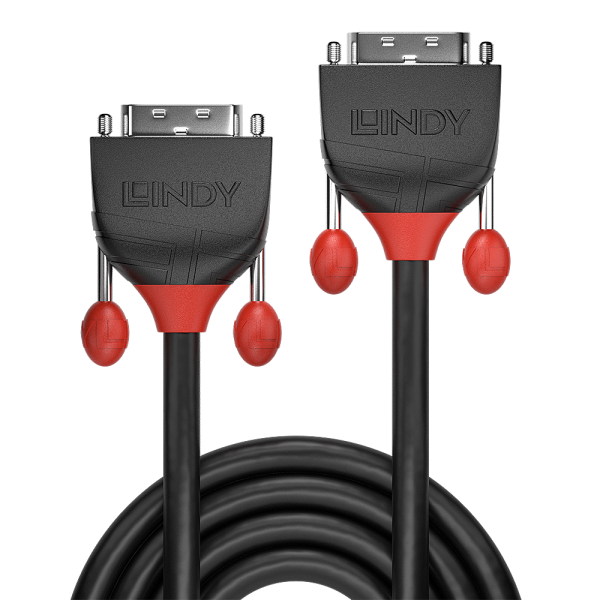 Lindy 36252 cable DVI 2 m DVI-D Negro [LINDY36252]