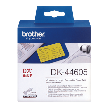 Etiqueta Impresora Brother DK-44605 Amarilla [DK44605]