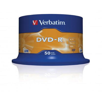 VERBATIM DVD-R AZO 4.7GB 16X MATT SILVER SURFACE PACK DA 50 [43548]