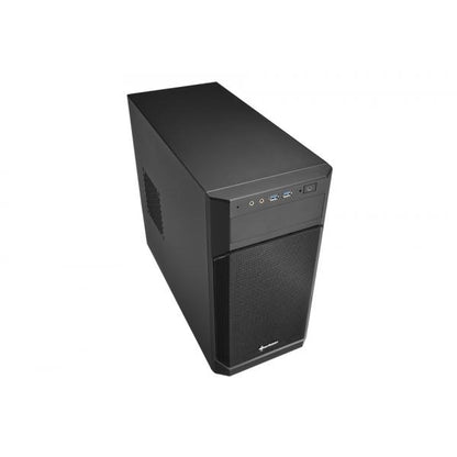 SHARKOON CASE MINI-ITX, MICRO-ATX, 2XUSB3.0, ENTRADA-SALIDA DE AUDIO, VENTILADOR FRONTAL 1X120MM, VENTILADOR TRASERO 1X120MM [V1000]