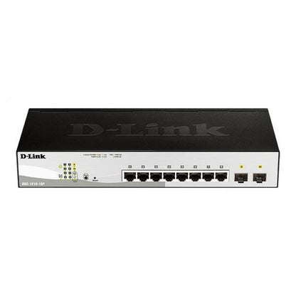 D-Link DGS-1210-10P switch di rete Gestito L2 Gigabit Ethernet (10/100/1000) Supporto Power over Ethernet (PoE) 1U Nero [DGS-1210-10P]