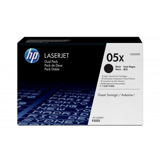 HP BLACK TONER FOR LJP2055 CONF.DUAL PACK [CE505XD]