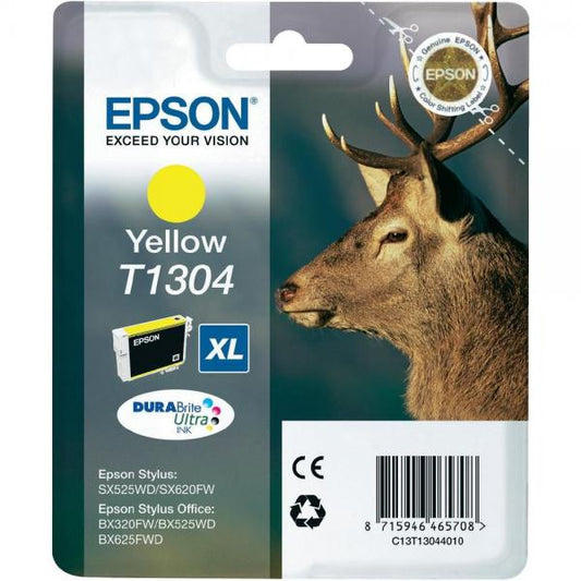 EPSON CART INK GIALLO PER B42WD/WF PRO 7015, SERIE XL CERVO [C13T13044012]