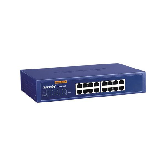 INTERRUPTOR DE TIENDA 16 PUERTOS GIGABIT MONTAJE EN ESCRITOR/RACK NO ADMINISTRADO [TEG1016D] 