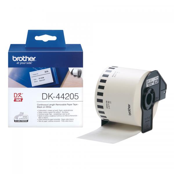 Brother DK-44205 Cinta de Etiquetas Negro sobre Blanco [DK44205]