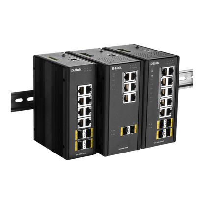 SWITCH INDUSTRIAL D-LINK 14 PUERTOS L2 GESTIONADO 10XGIGABIT BASE-T POE, 4X SFP [DIS-300G-14PSW] 