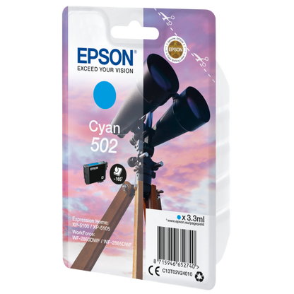 Epson Singlepack Cyan 502 Ink [C13T02V24010]