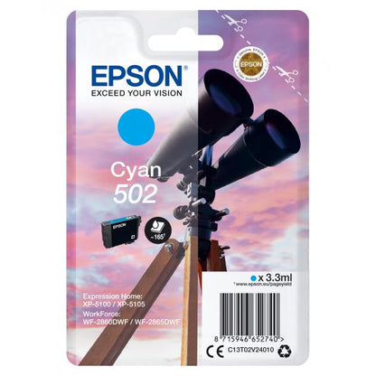 Tinta Epson Singlepack Cian 502 [C13T02V24010]