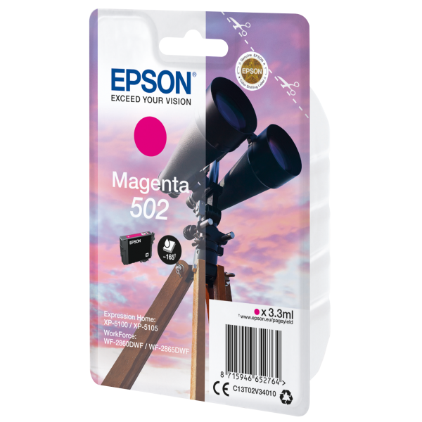 Tinta Epson Singlepack Magenta 502 [C13T02V34010]