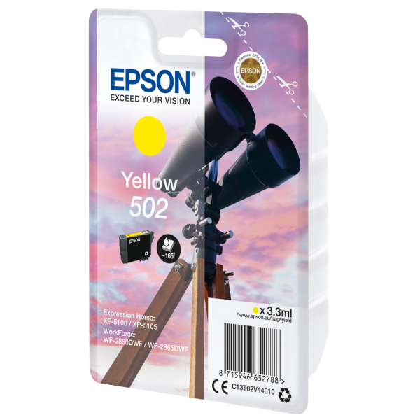 Tinta Epson Singlepack Amarilla 502 [C13T02V44010]