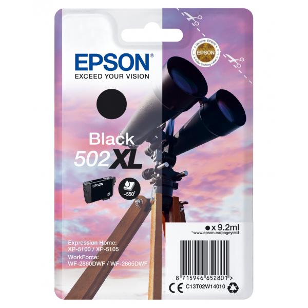 Epson Singlepack Black 502XL Ink [C13T02W14010]