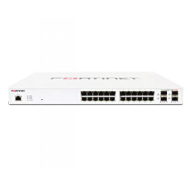 Fortinet FS-124E-POE switch di rete Gestito L2 Gigabit Ethernet (10/100/1000) Supporto Power over Ethernet (PoE) 1U Bianco [FS-124E-POE]